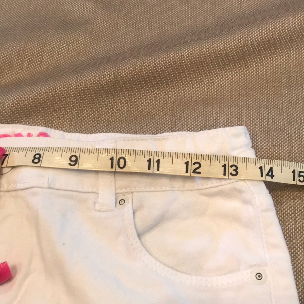 3/$10 Arizona Shortie Shorts 💝 white/hot pink - Picture 6 of 7